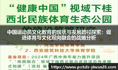 中国运动员文化教育的现状与发展路径探索：促进体育与文化双向融合的战略分析