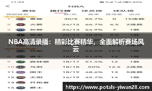 NBA高清录播：精彩比赛精华，全面解析赛场风云